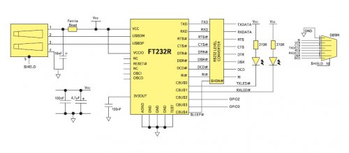  USB  com (RS232)    FT232R  FTDI
